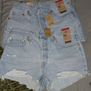 Levi's Women's Classic Light Blue Jean Shorts